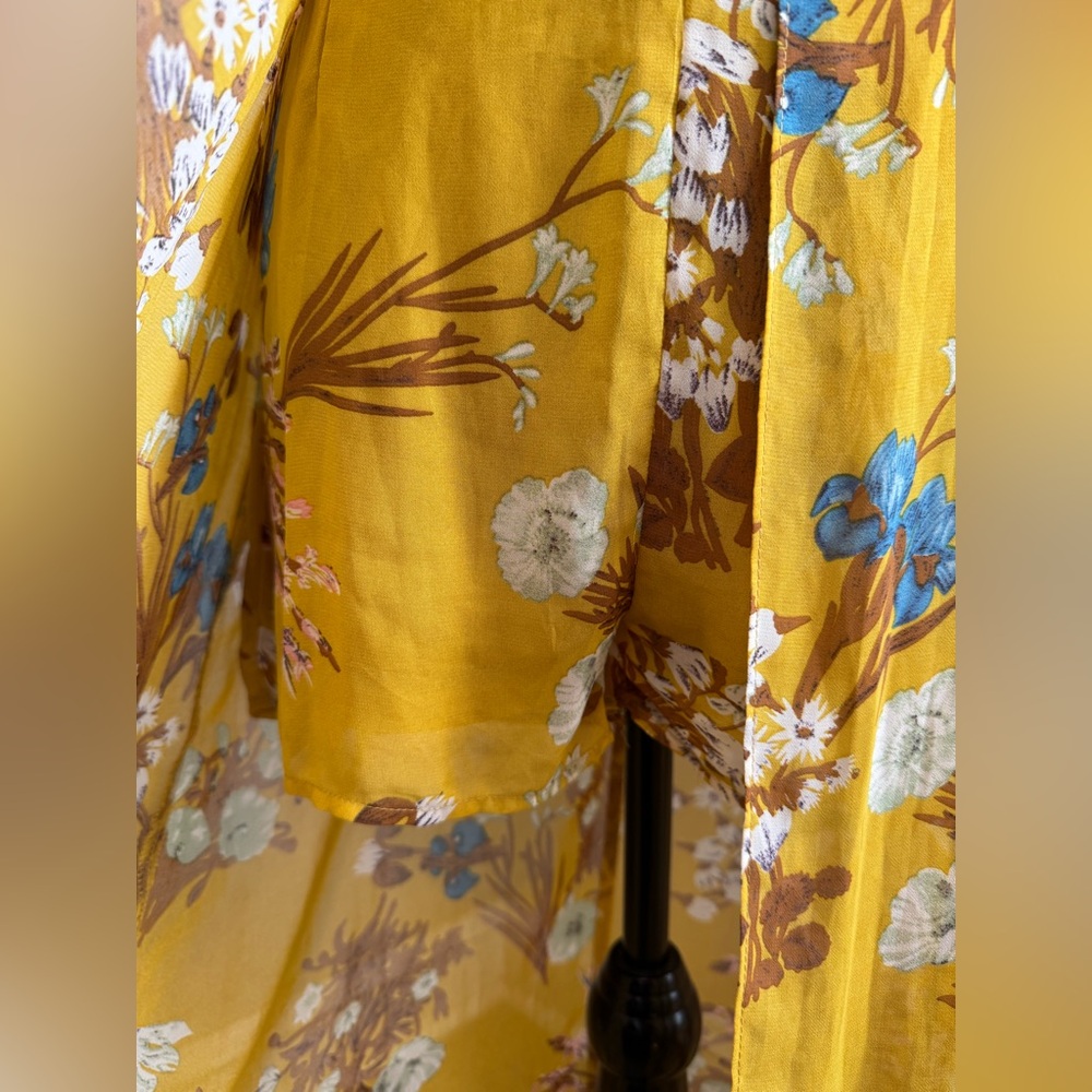 Yellow Floral Maxi Dress - Picture 6 of 7